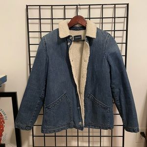 JCrew Shearling / Sherpa Lined Chore Coat